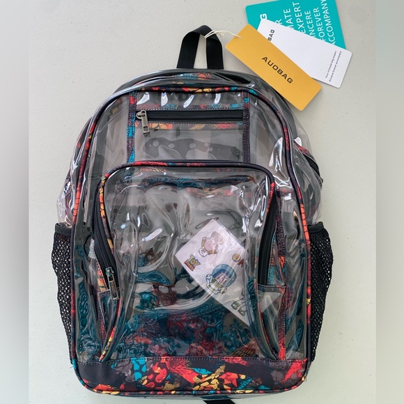 Clear Backpack Heavy Duty Backpacks Clear Bookbag Stadium Approved - Picture 3 of 8